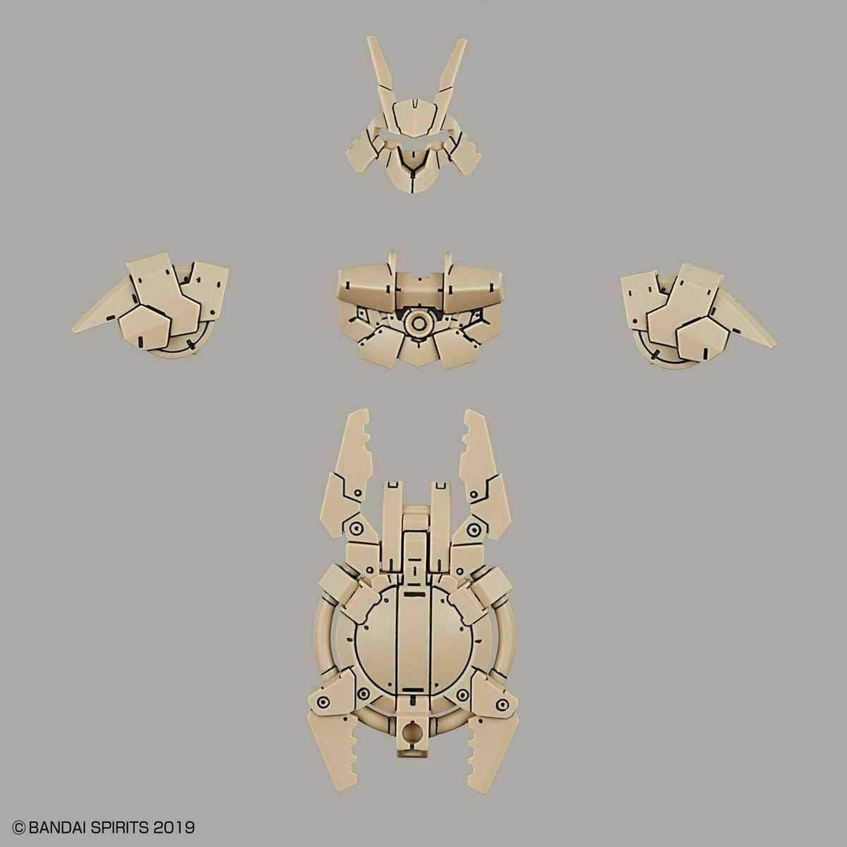 Bandai Hobby – 30 Minute Missions – #06 Close Quarters Combat Option Armor for Portanova Sand Yellow 30 MM Model Kit
