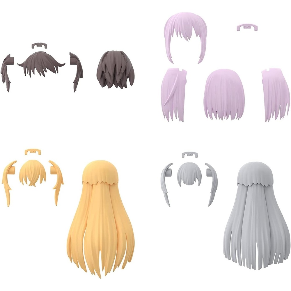 Bandai Hobby – 30 Minute Sisters – Option Hair Style Parts 4 Types Vol 4, Bandai Spirits 30 MS Model Kit