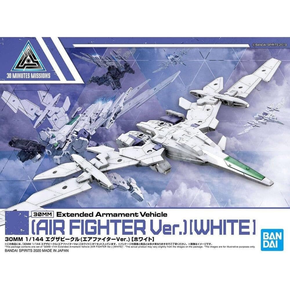 Bandai Hobby – 30 Minute Missions – #01 Air Fighter (White), Bandai Spirits 30MM 1/144 Model Kit Extended Armament Vehicle