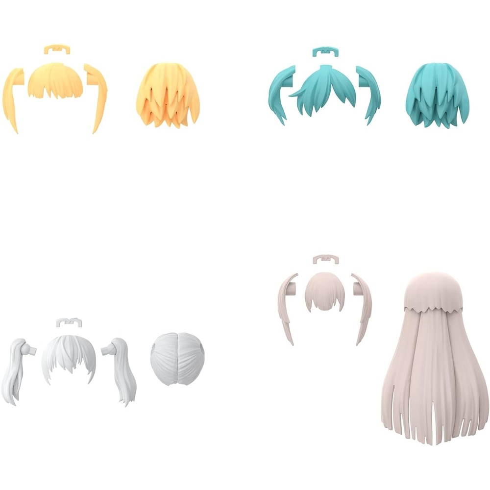 Bandai Hobby – 30 Minute Sisters – Option Hair Style Parts 4 Types Vol 5, Bandai Spirits 30 MS Model Kit