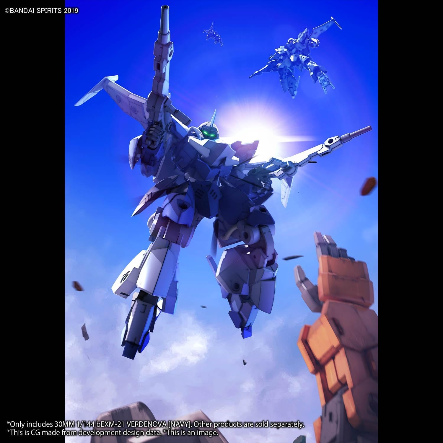 Bandai Hobby – 30 Minute Missions – #64 bEXM-21 Verdenova (Navy), Bandai Spirits 30 MM Model Kit(Verdenova [Navy])