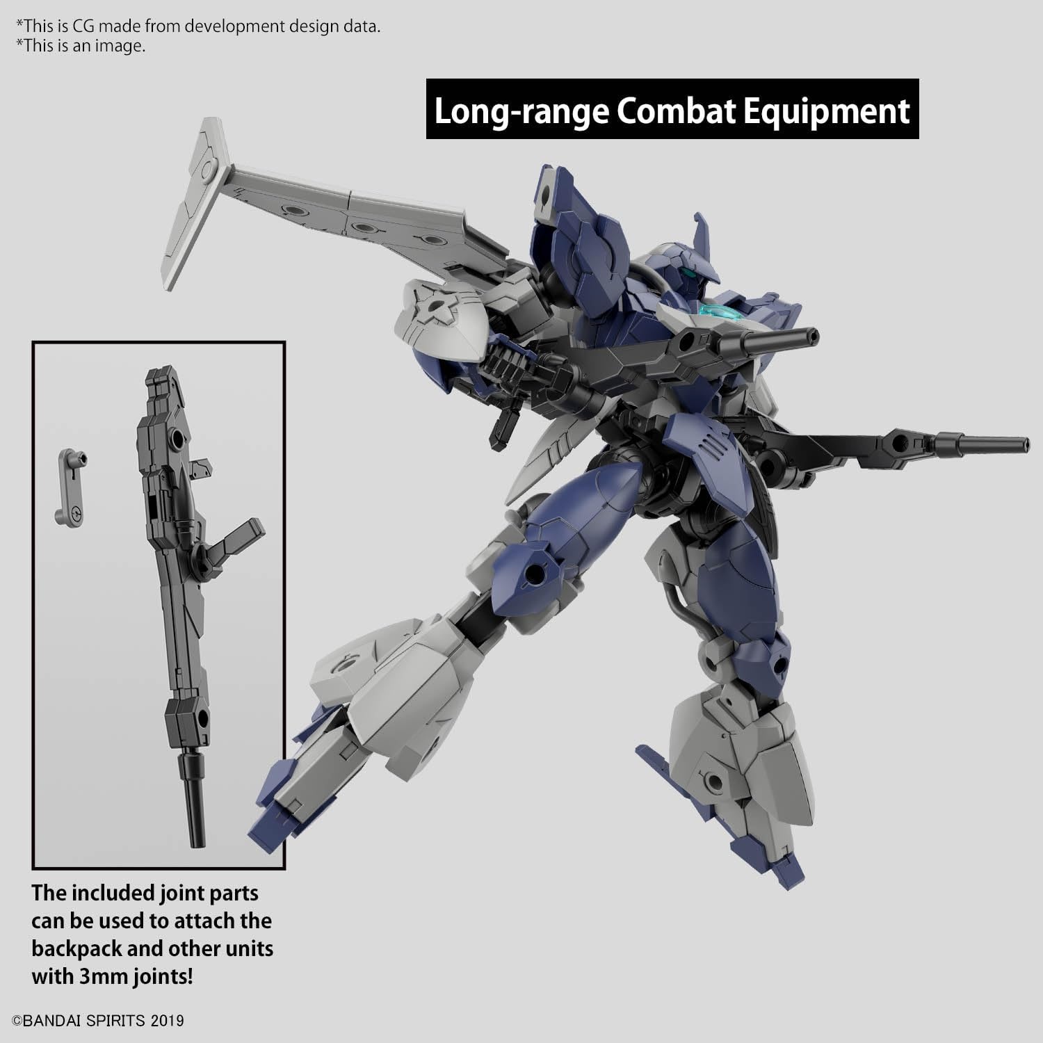 Bandai Hobby – 30 Minute Missions – #64 bEXM-21 Verdenova (Navy), Bandai Spirits 30 MM Model Kit(Verdenova [Navy])