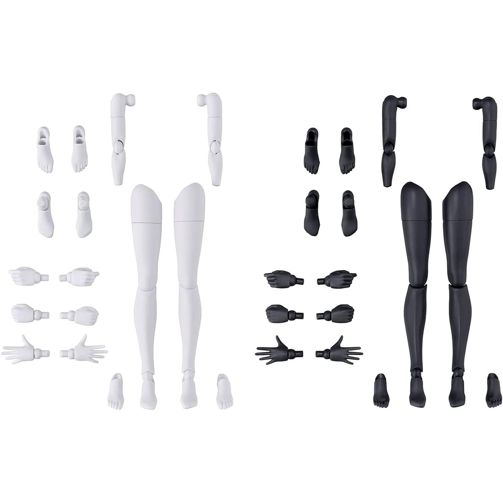 Bandai Hobby – 30 Minute Sisters – #12 Option Body Parts Arm & Leg Parts [White/Black], Bandai Spirits 30 MS Model Kit