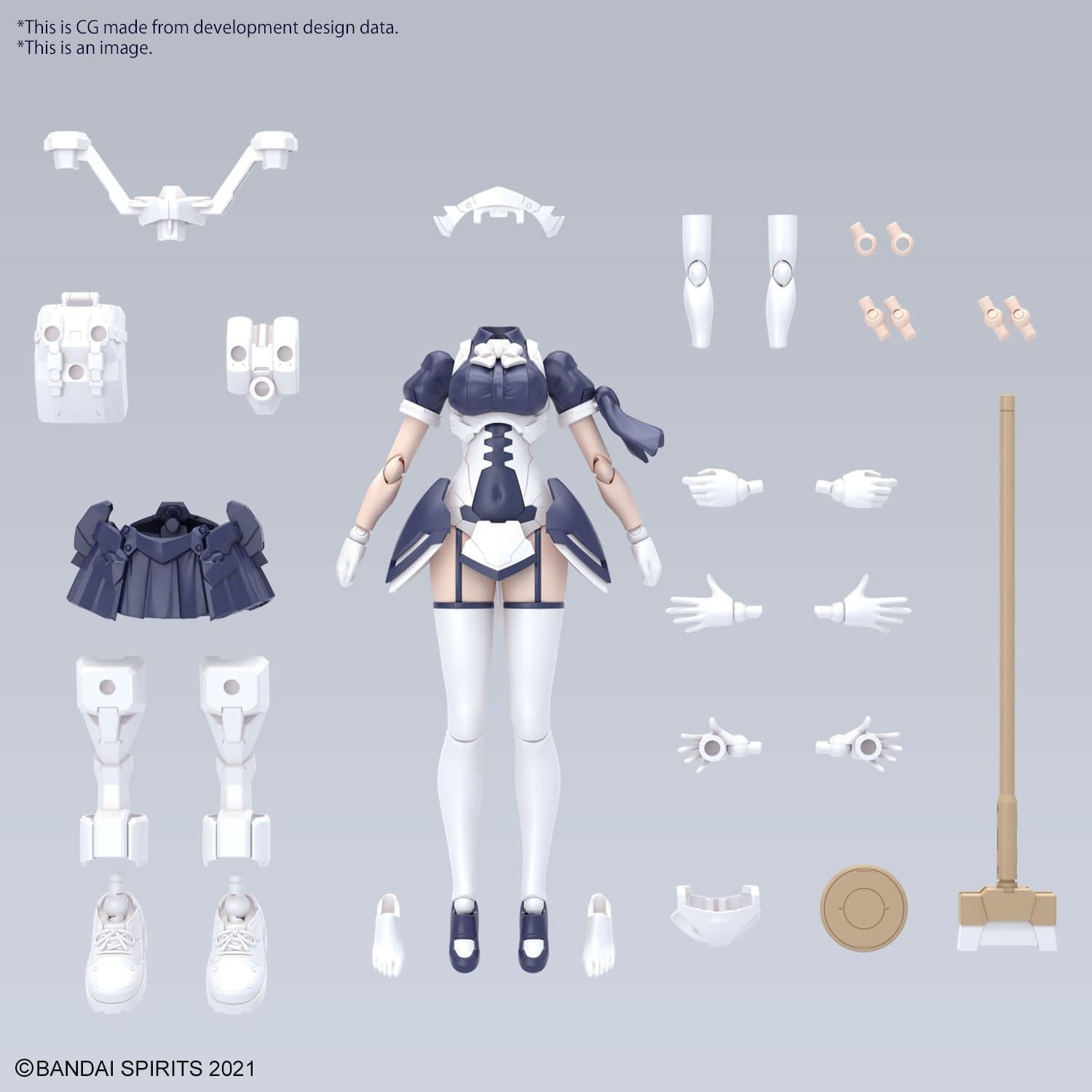 Bandai Hobby – 30 Minute Sisters – #17 Option Body Parts Type MD01 [Color A], Bandai Spirits 30 MS Model Kit