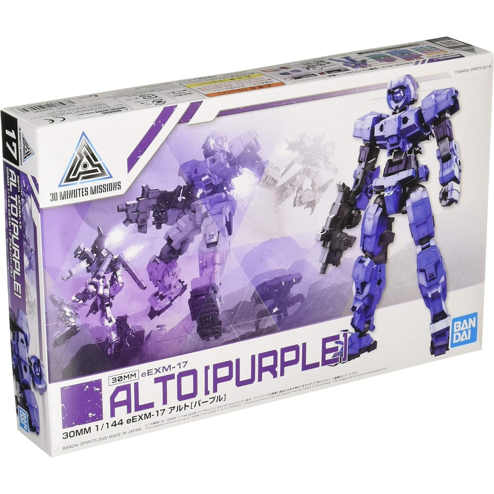 Bandai Hobby – 30 Minute Missions – #17 Eexm-17 Alto (Purple), Bandai Spirits 30MM 1/144 Model Kit