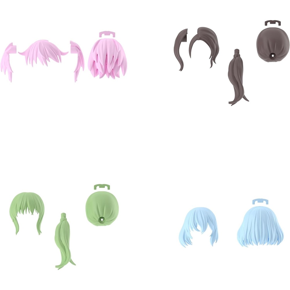 30MS Optional Hairstyle Parts Vol.9 (Box), 4 Types, Color Coded Plastic Model