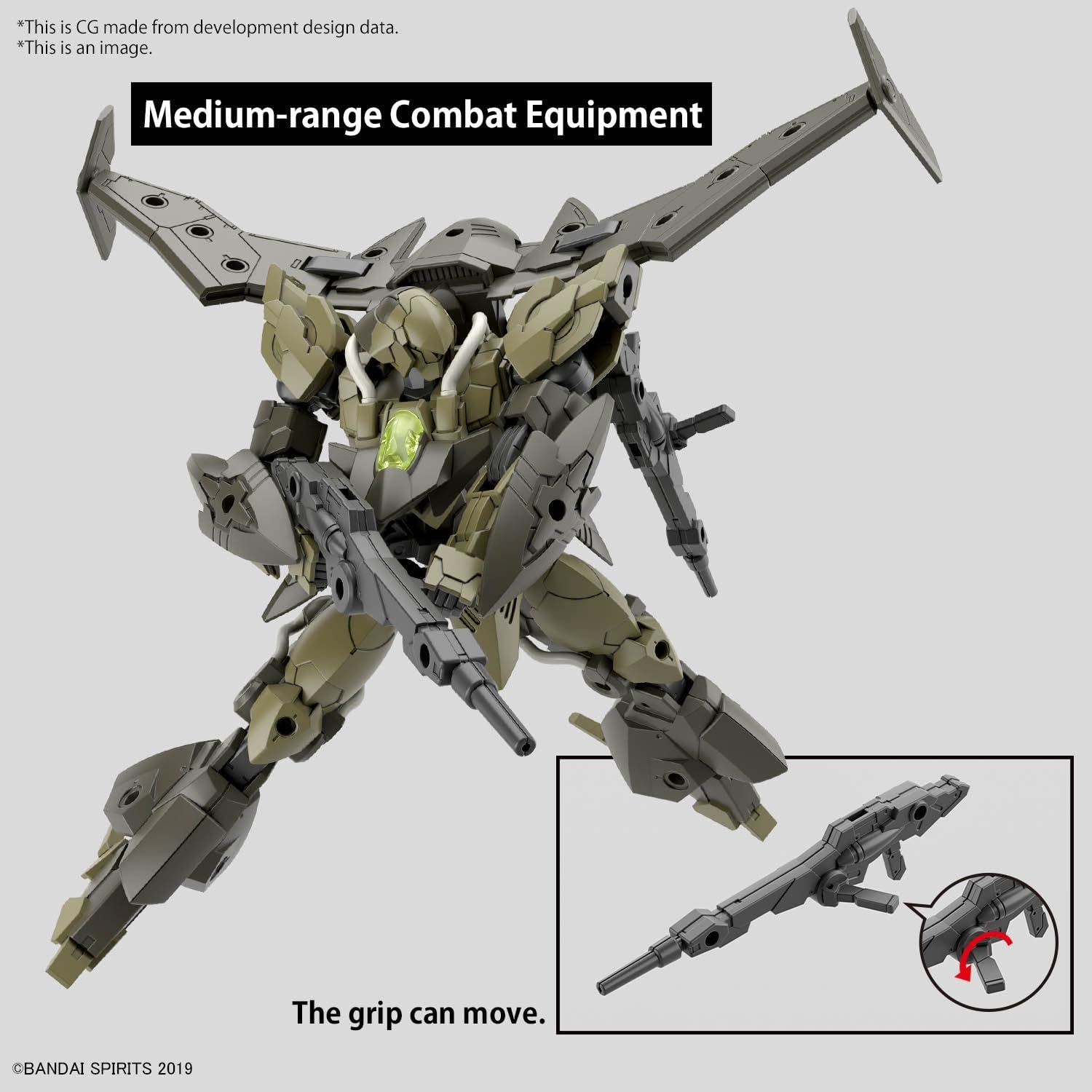 Bandai Hobby – 30 Minute Missions – #64 bEXM-21 Verdenova (Navy), Bandai Spirits 30 MM Model Kit(Verdenova [Green])