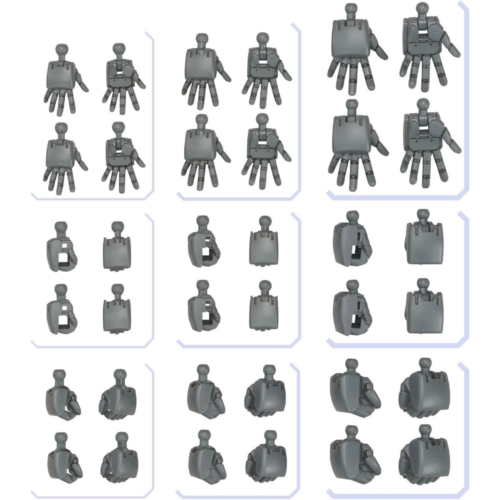 Bandai Hobby – #04 Option Parts Set Gunpla 04 (Build Hands Round), Bandai Spirits Model Kit