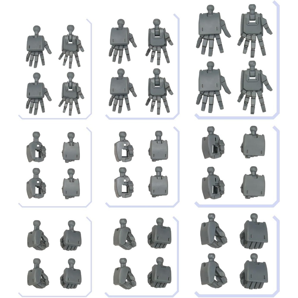 Bandai Hobby – #03 Option Parts Set Gunpla 03 (Build Hands Rectangular Shape), Bandai Spirits Model Kit