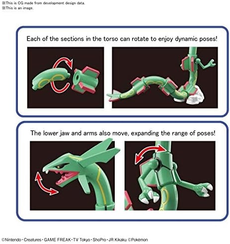 Bandai Hobby – Pokémon – Zekrom, Bandai Spirits Pokémon Model Kit(Rayquaza)