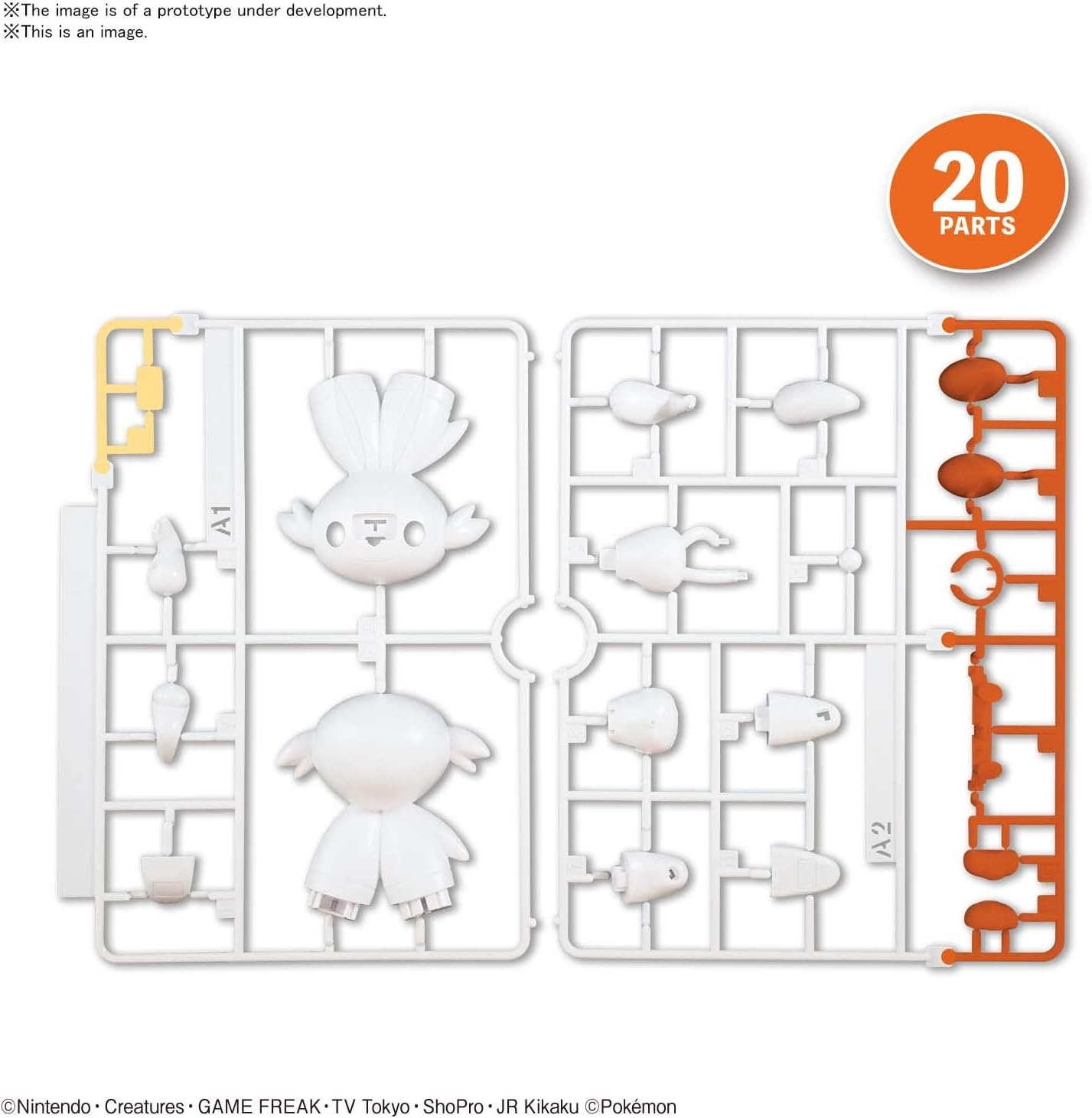 Bandai Hobby – Pokémon – 01 Magikarp, Bandai Spirits Pokémon Big Model Kit(Scorbunny)