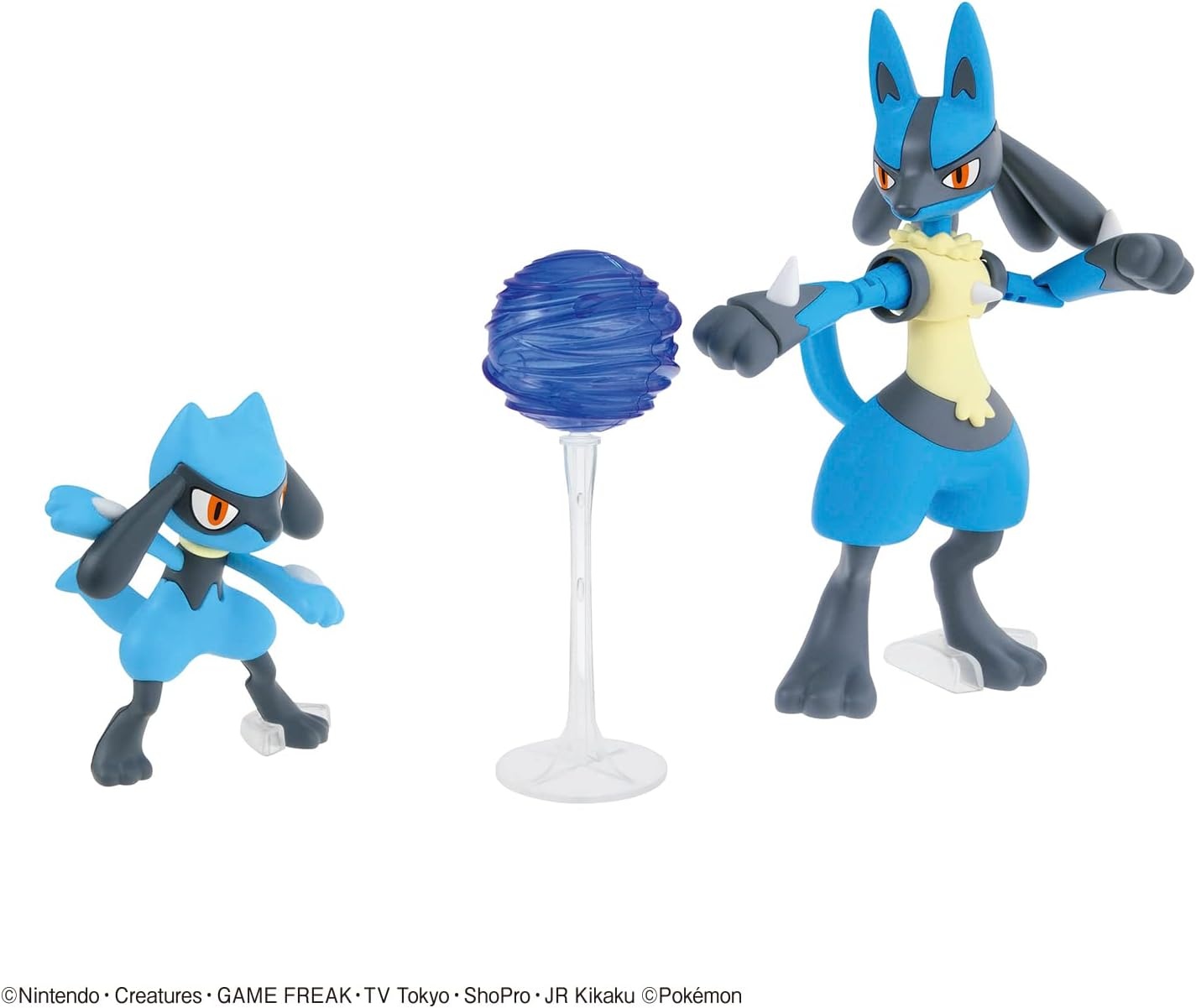 Bandai Hobby – Pokémon – 01 Magikarp, Bandai Spirits Pokémon Big Model Kit(Riolu & Lucario)