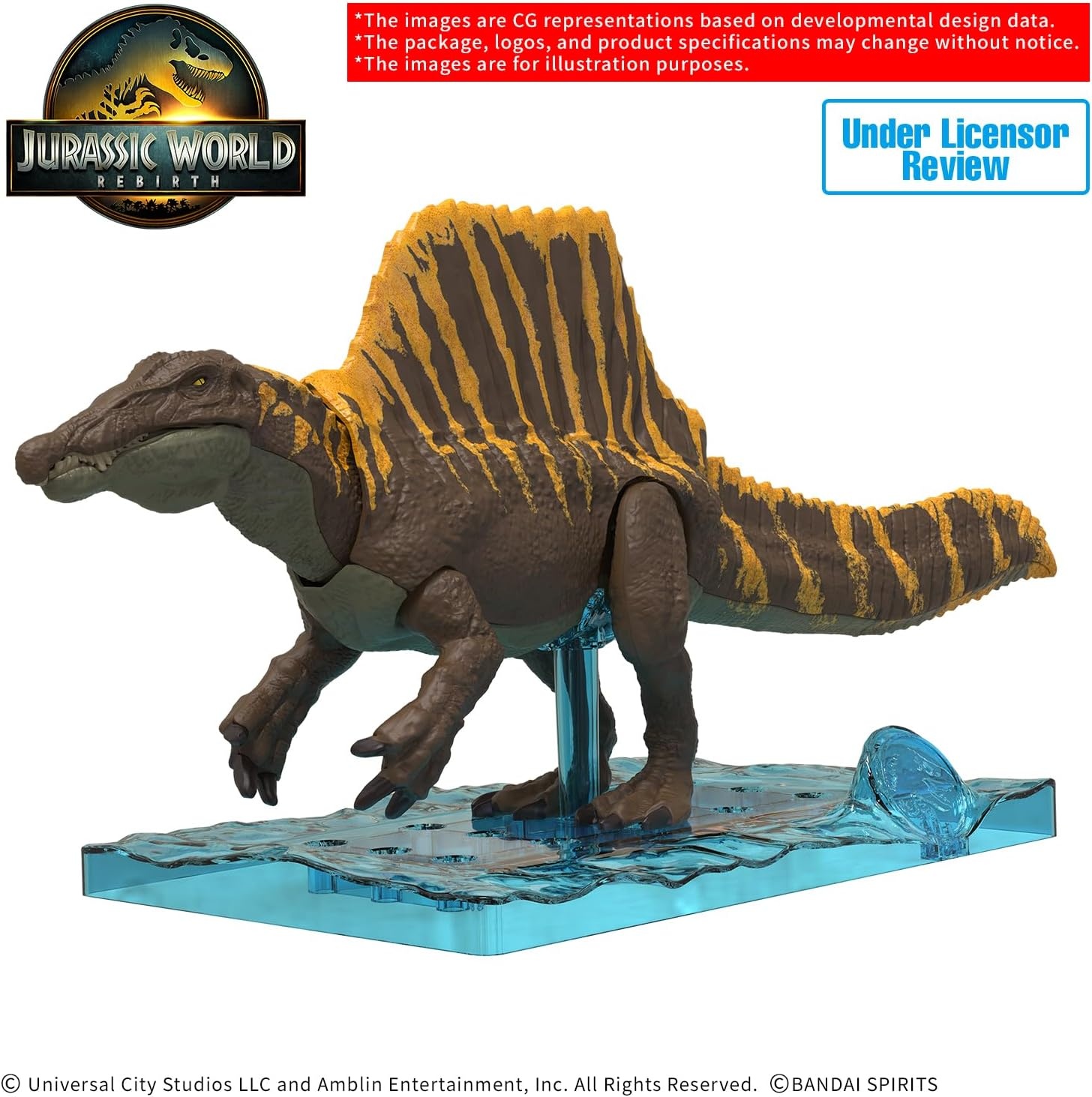 BANDAI Hobby – Jurassic World – Spinosaurus – Jurassic Collaboration Plannosaurus Dinosaur Model Kit