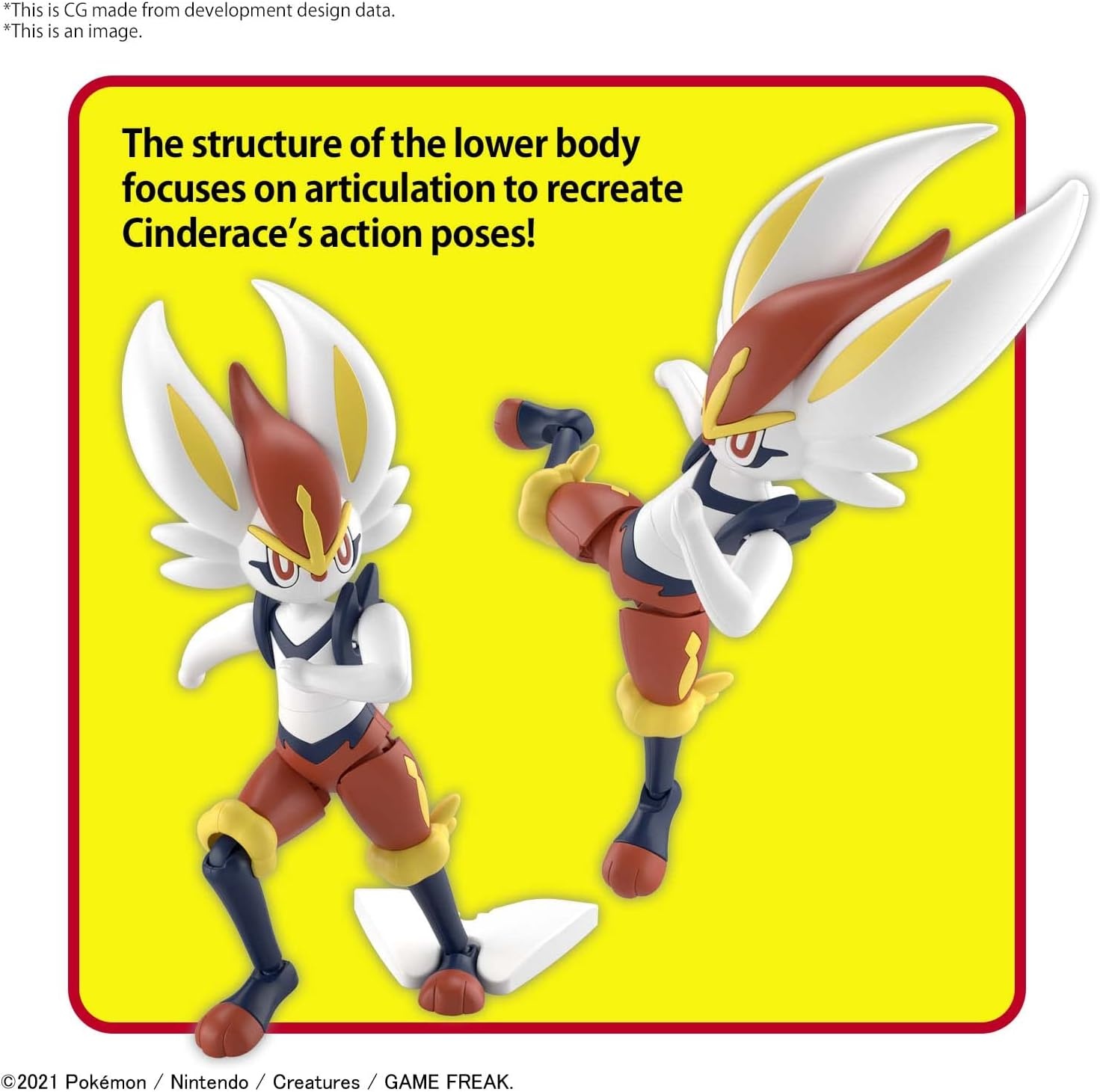 BANDAI Hobby – Pokémon – #50 Cinderace Pokémon Model Kit