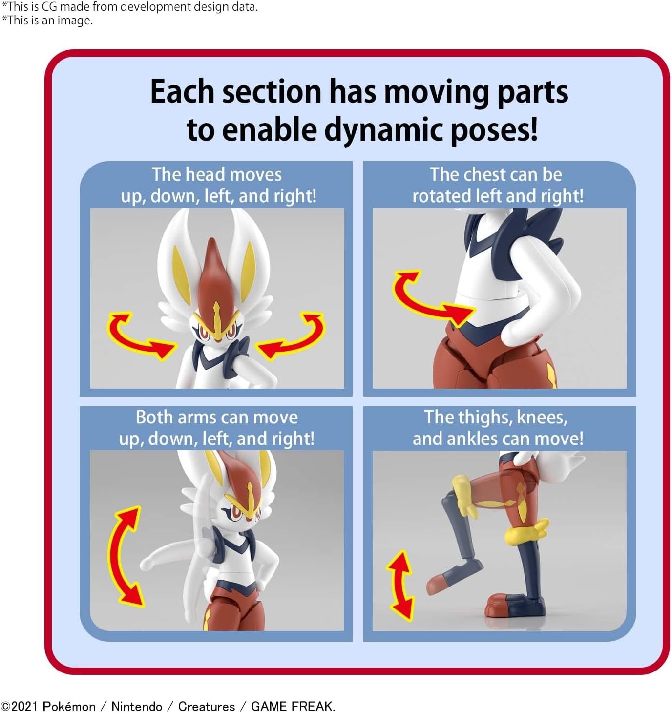 BANDAI Hobby – Pokémon – #50 Cinderace Pokémon Model Kit