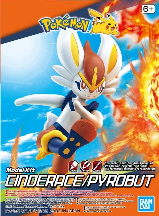 BANDAI Hobby – Pokémon – #50 Cinderace Pokémon Model Kit