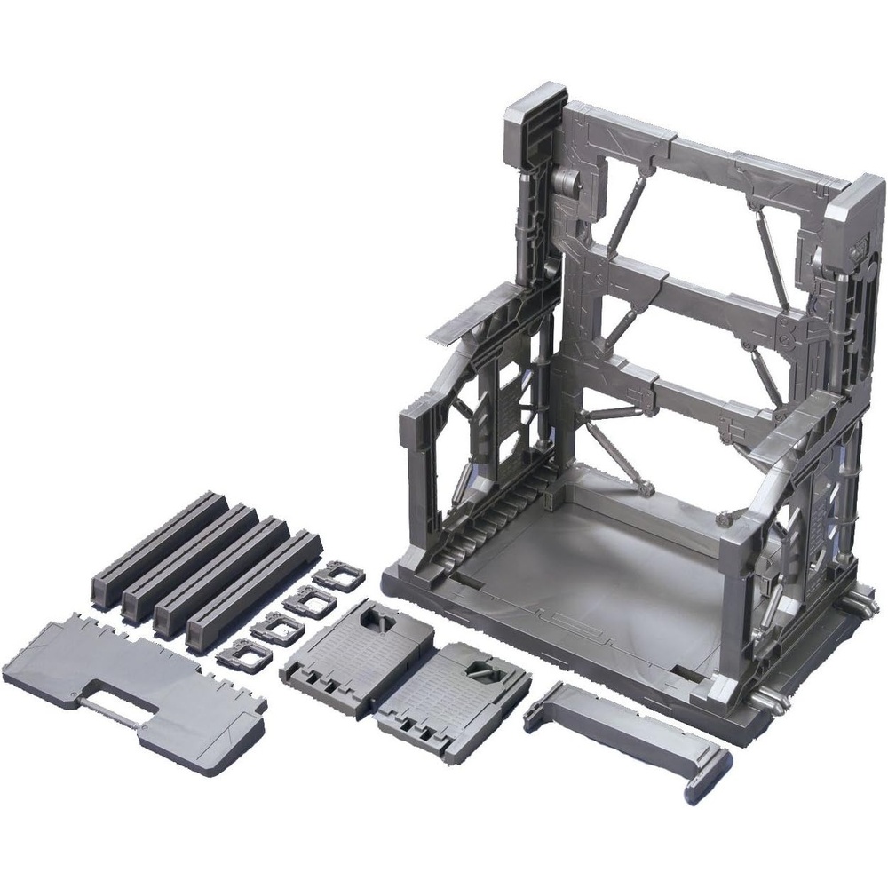 Bandai Hobby – Builders Parts – System Base 001 (Gunmetal) Model Kit