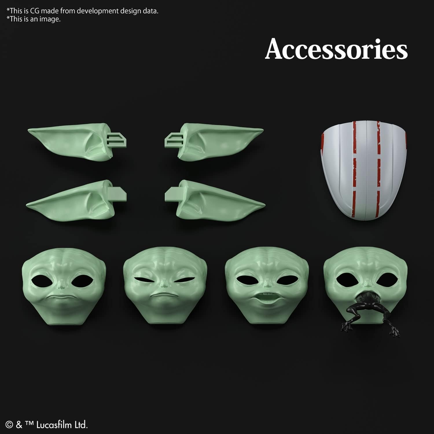 BANDAI Hobby – The Mandalorian – Grogu, Spirits Star Wars Character 1/4 Plastic Model Kit