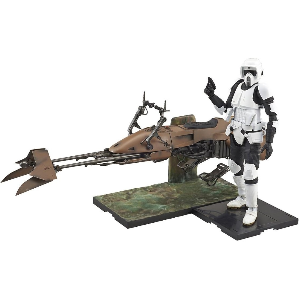 BANDAI Hobby Star Wars 1/12 Scout Trooper & Speeder Bike Star Wars
