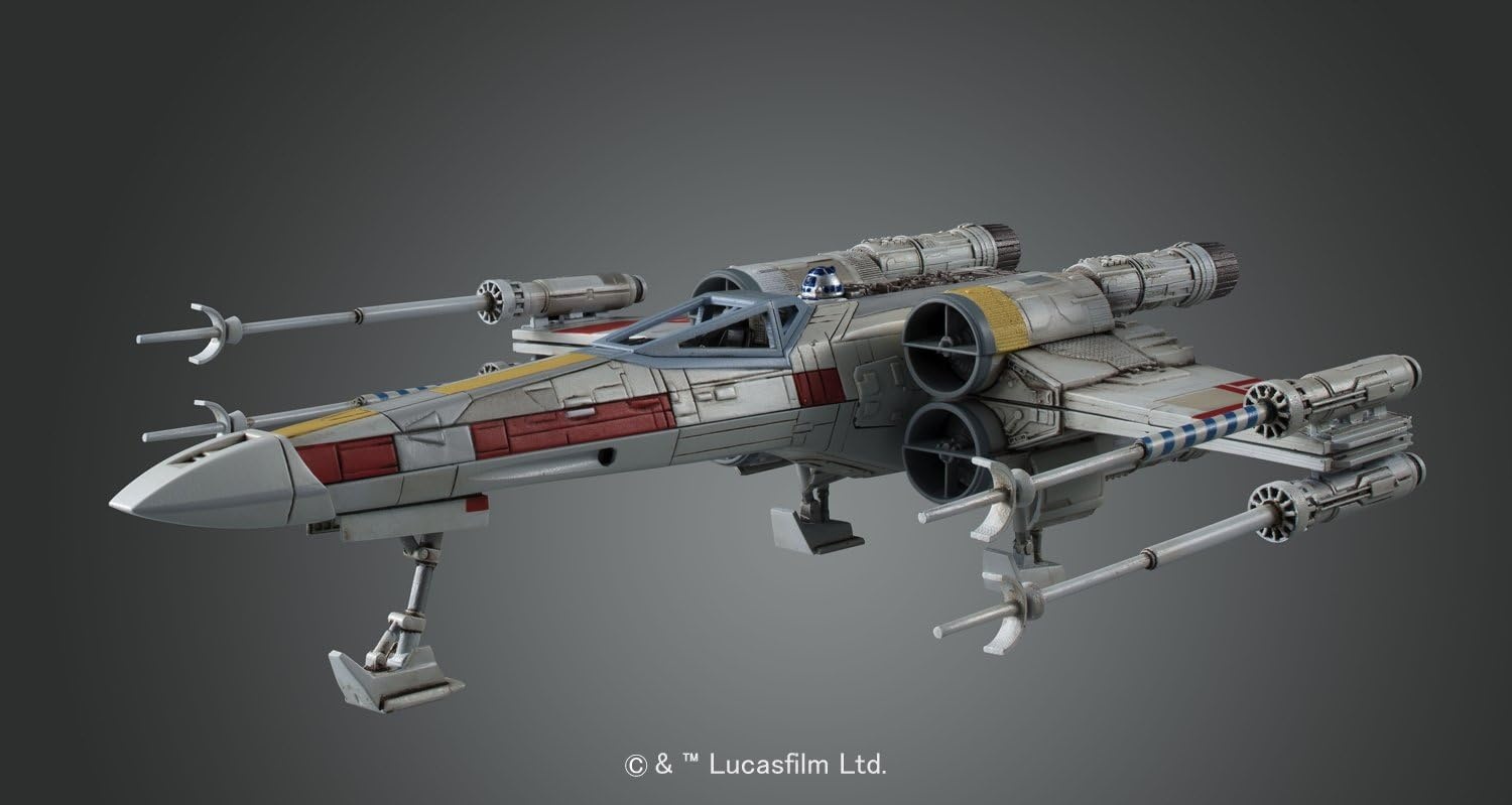 STAR WARS Bandai Hobby Star Wars 1/72 X-Wing Star Fighter Building Kit, Multi, 8″ (BAN191406)