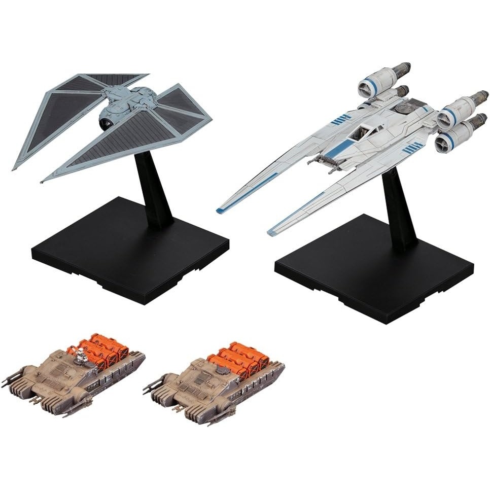 Bandai Hobby Star Wars U-Wing Fighter & Tie Striker Rogue One: A Star Wars Story 1/144, Multi (BAN212184)