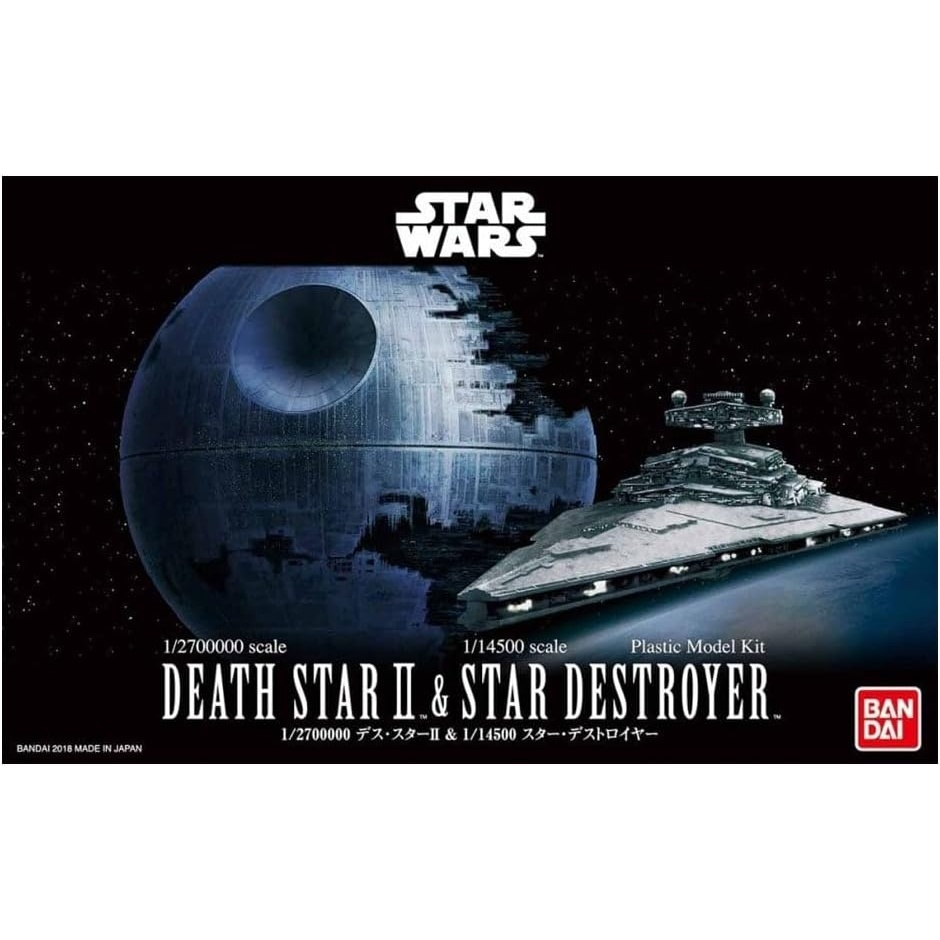 BANDAI Hobby – Star Wars: A New Hope – Millennium Falcon, Perfect Grade (PG) 1/72 Model Kit(Death Star 2 & Star Destroyer)