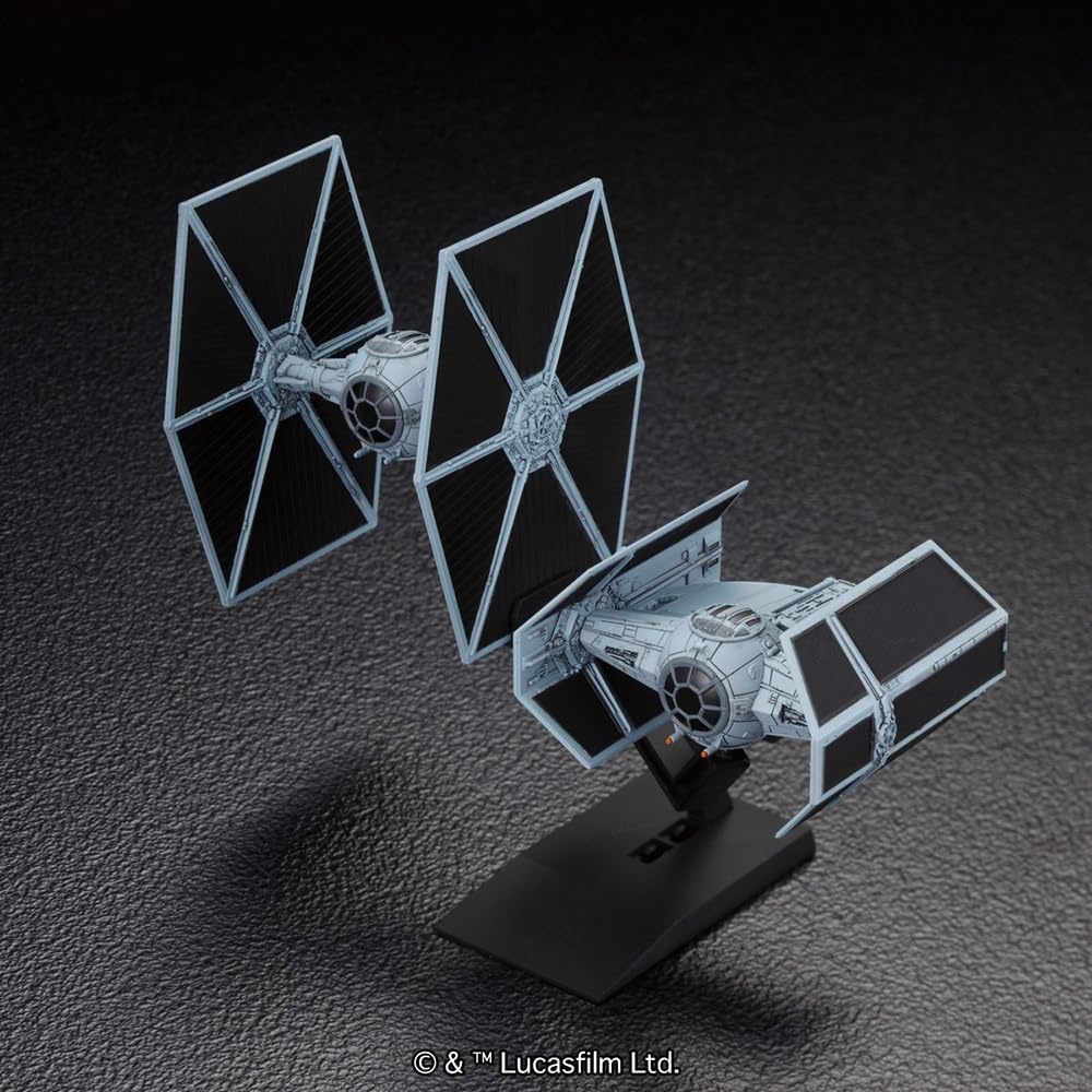 Bandai Hobby – Star Wars – Tie Advanced x1 and Tie Fighter Set Vehicle Model Kit