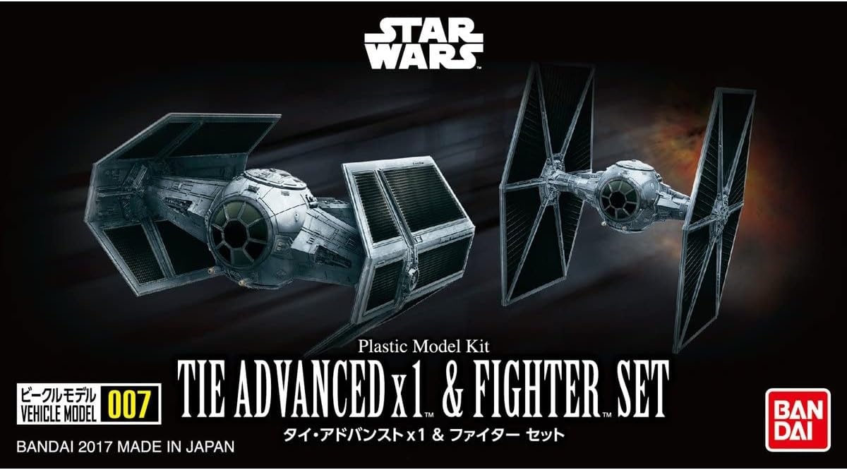 Bandai Hobby – Star Wars – Tie Advanced x1 and Tie Fighter Set Vehicle Model Kit