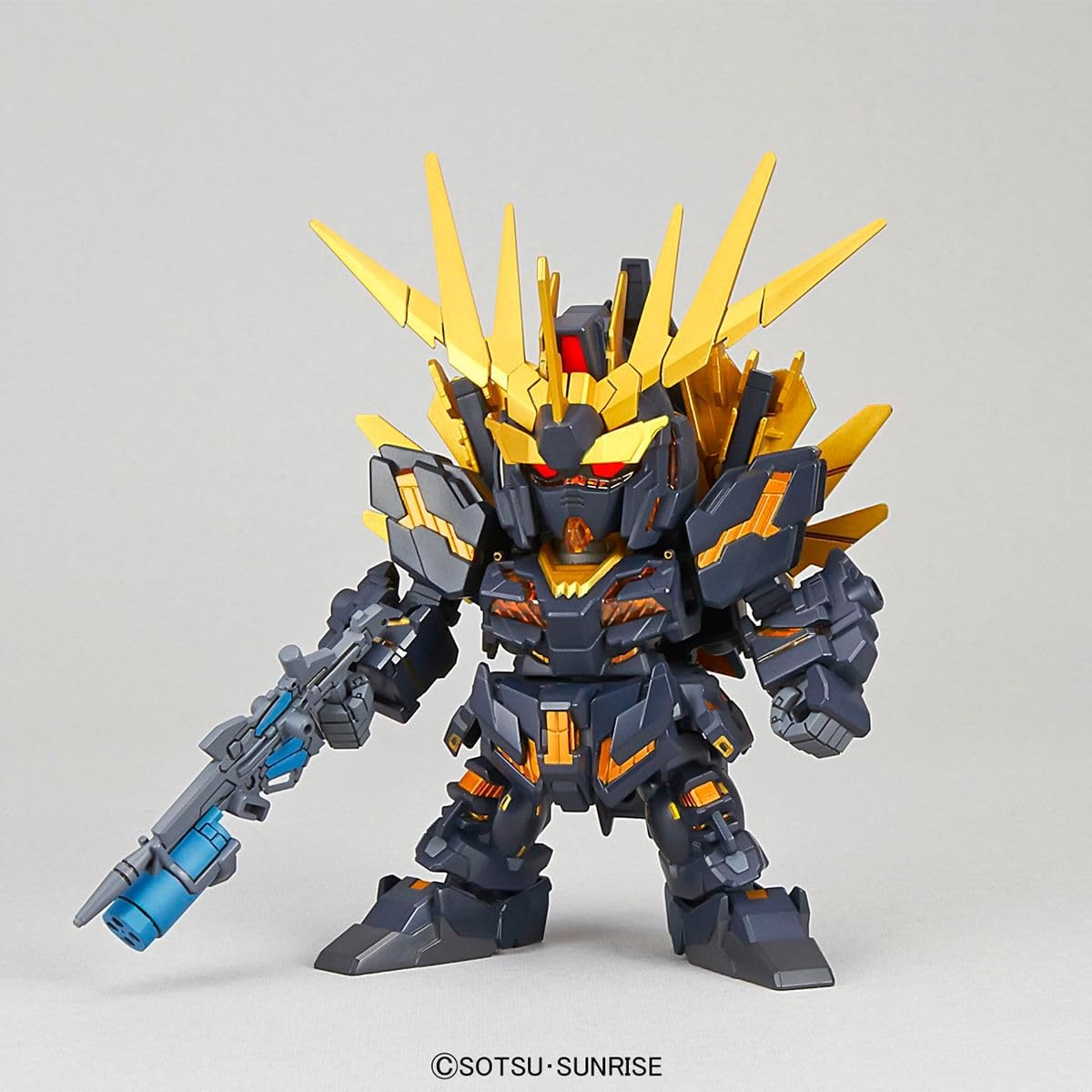 BANDAI SPIRITS SD EX-Standard RX-0 Unicorn Gundam Banshee Norn (Destroy) Model Kit, Dark Gray Or Black