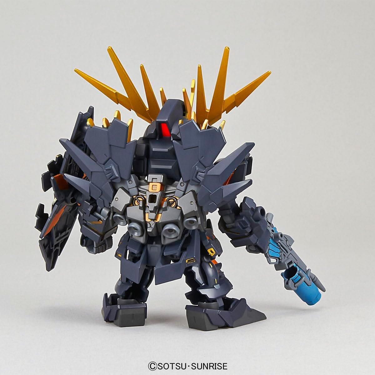 BANDAI SPIRITS SD EX-Standard RX-0 Unicorn Gundam Banshee Norn (Destroy) Model Kit, Dark Gray Or Black