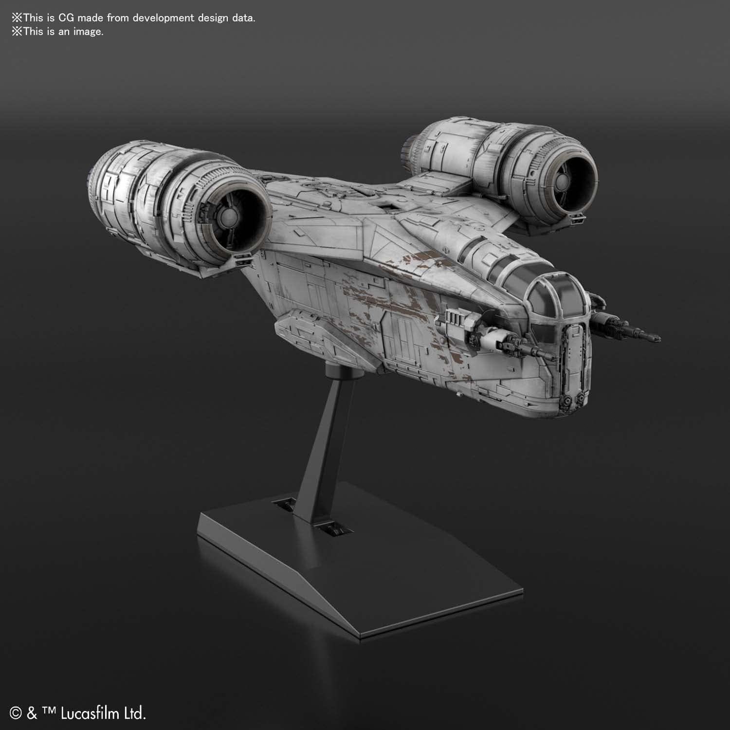 Bandai Hobby – The Mandalorian – 018 Razor Crest, Bandai Spirits Star Wars Vehicle Model Kit