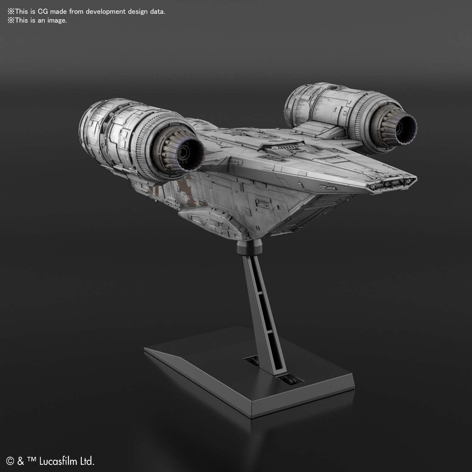 Bandai Hobby – The Mandalorian – 018 Razor Crest, Bandai Spirits Star Wars Vehicle Model Kit