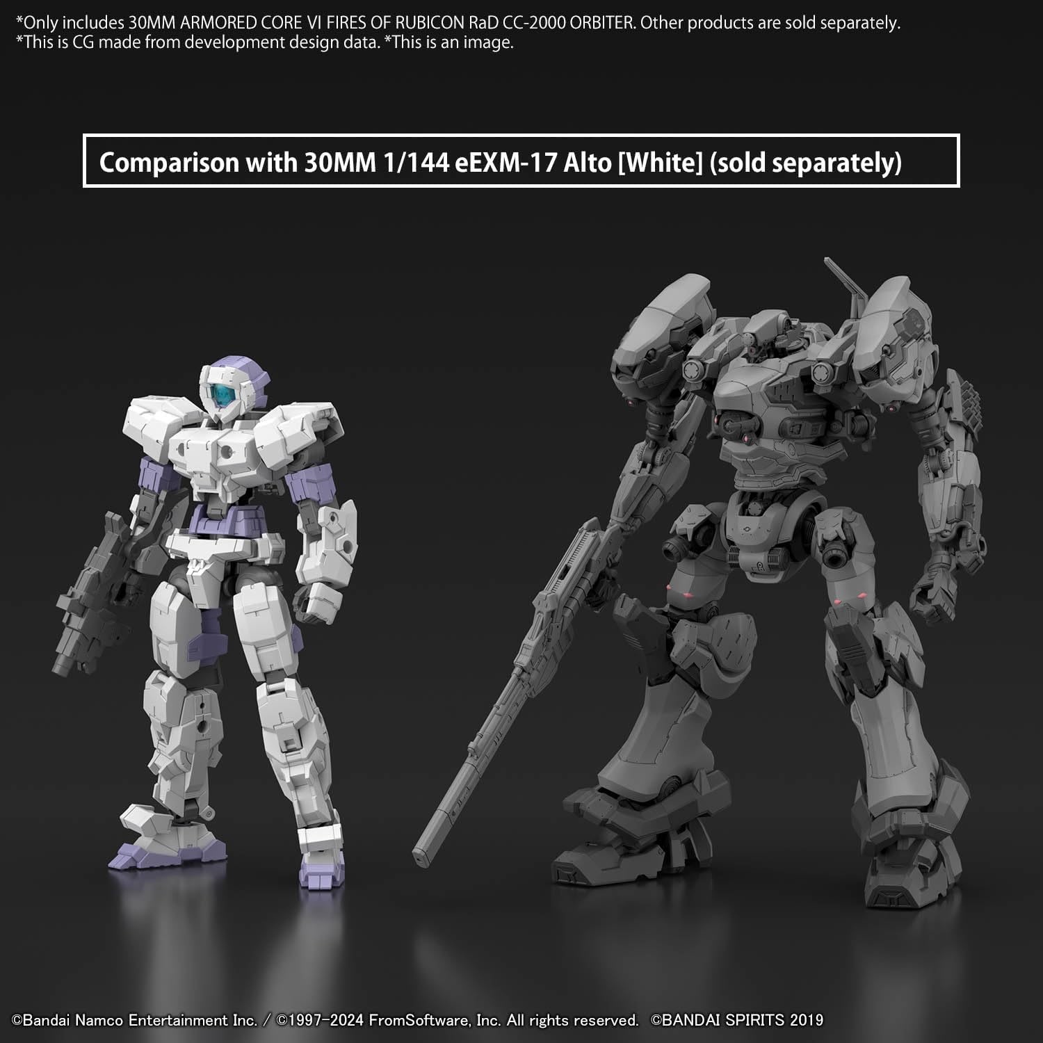 Bandai Hobby – Armored Core VI Fires of Rubicon – #04 RaD CC-2000 Orbiter 30 MM 1/144 Model Kit