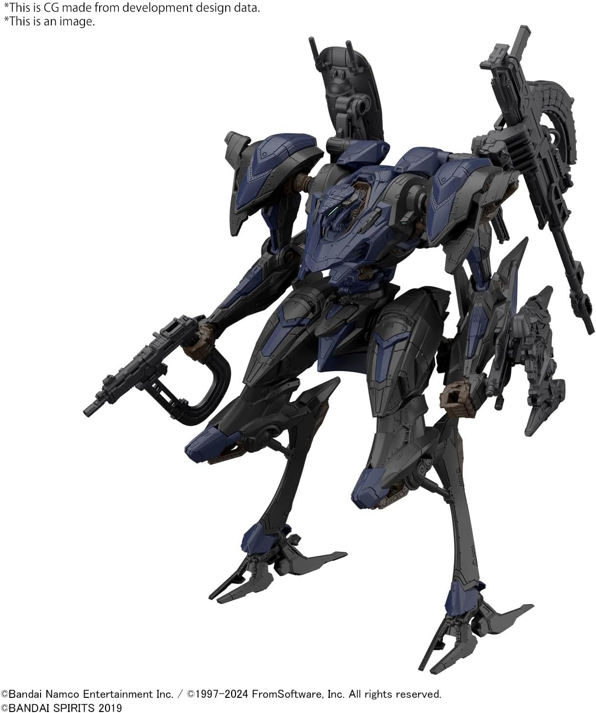 Bandai Hobby – Armored Core VI Fires of Rubicon – #01 Option Parts Set Armored Core VI Fires for Rubicon Weapon Set 01 30 MM 1/144 Model Kit(#02 Schneiber Nachthreiher/40e Steel Haze)